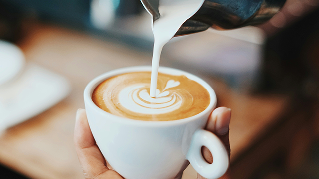 A cup of barista-made coffee