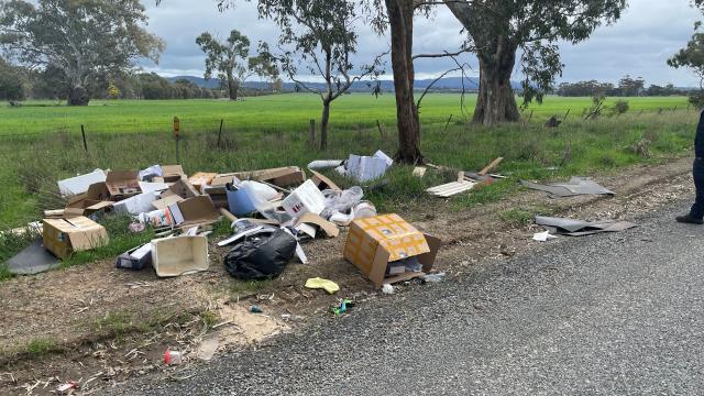 Dumped rubbish in Ararat