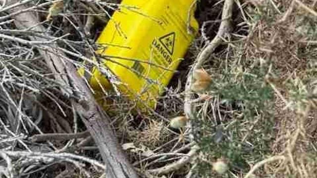 Sharps dumped on private property 