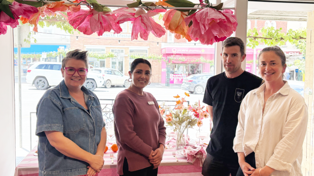 The team at their new premises