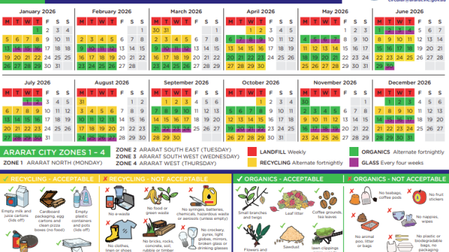 The 2026 Waste calendar