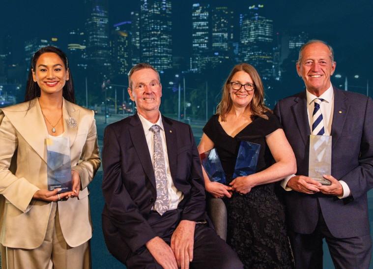 025 Australians of the Year for Victoria Aishwarya Kansakar, Neale Daniher AO, Jasmine Hirst, and Dr Peter Brukner OAM