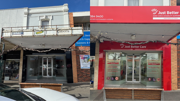 Just Better Car Ararat Wellness facade before and after
