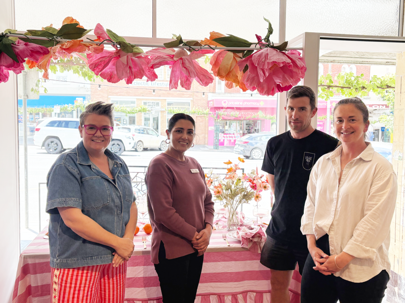 The team at their new premises