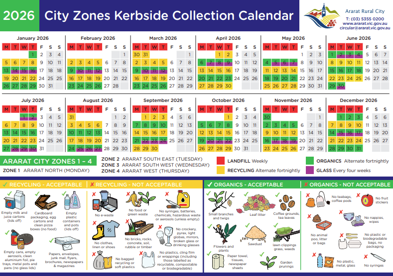 The 2026 Waste calendar