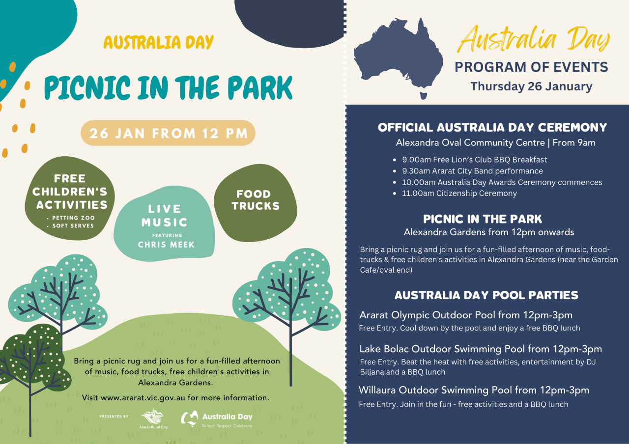 Australia Day 2023 Program of Events