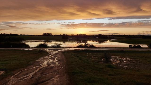 Flood water