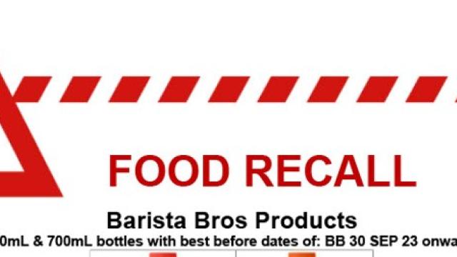 Food Recall - Barista Bros