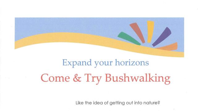 Bushwalking come and try 2024