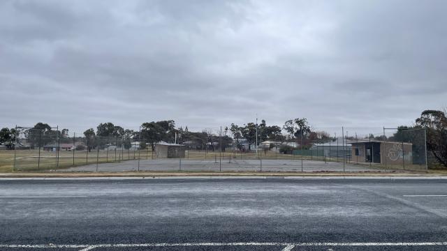Kokoda Park Tennis Courts on a rainy day