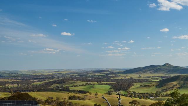 Rolling hills viewed from One Tree Hill