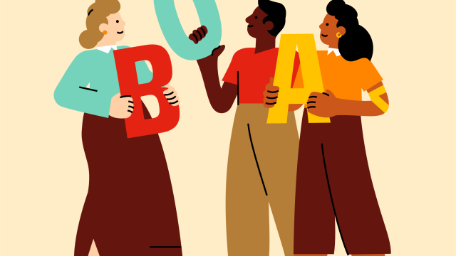 A cartoon of happy people donating blood