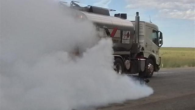 Mt William Road being sealed