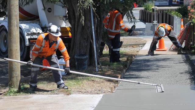 Concrete footpaths
