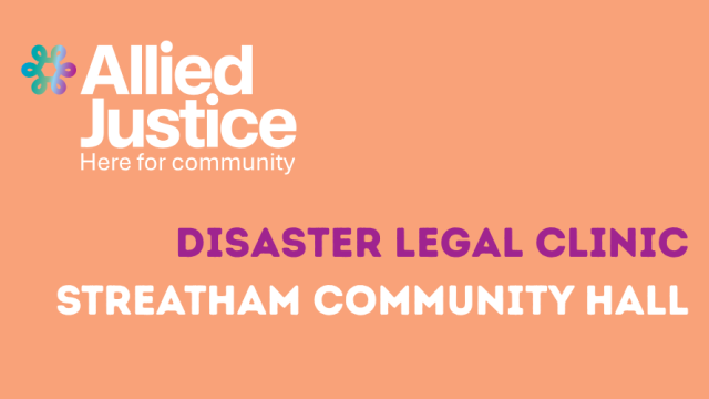 Disaster legal clinic