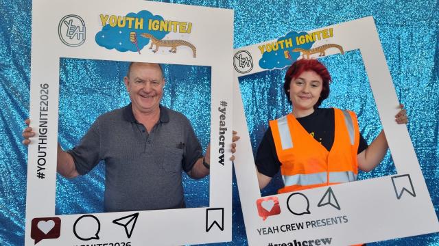 Youth Ignite_Mayor Bob and Yeah Crew member Lilli