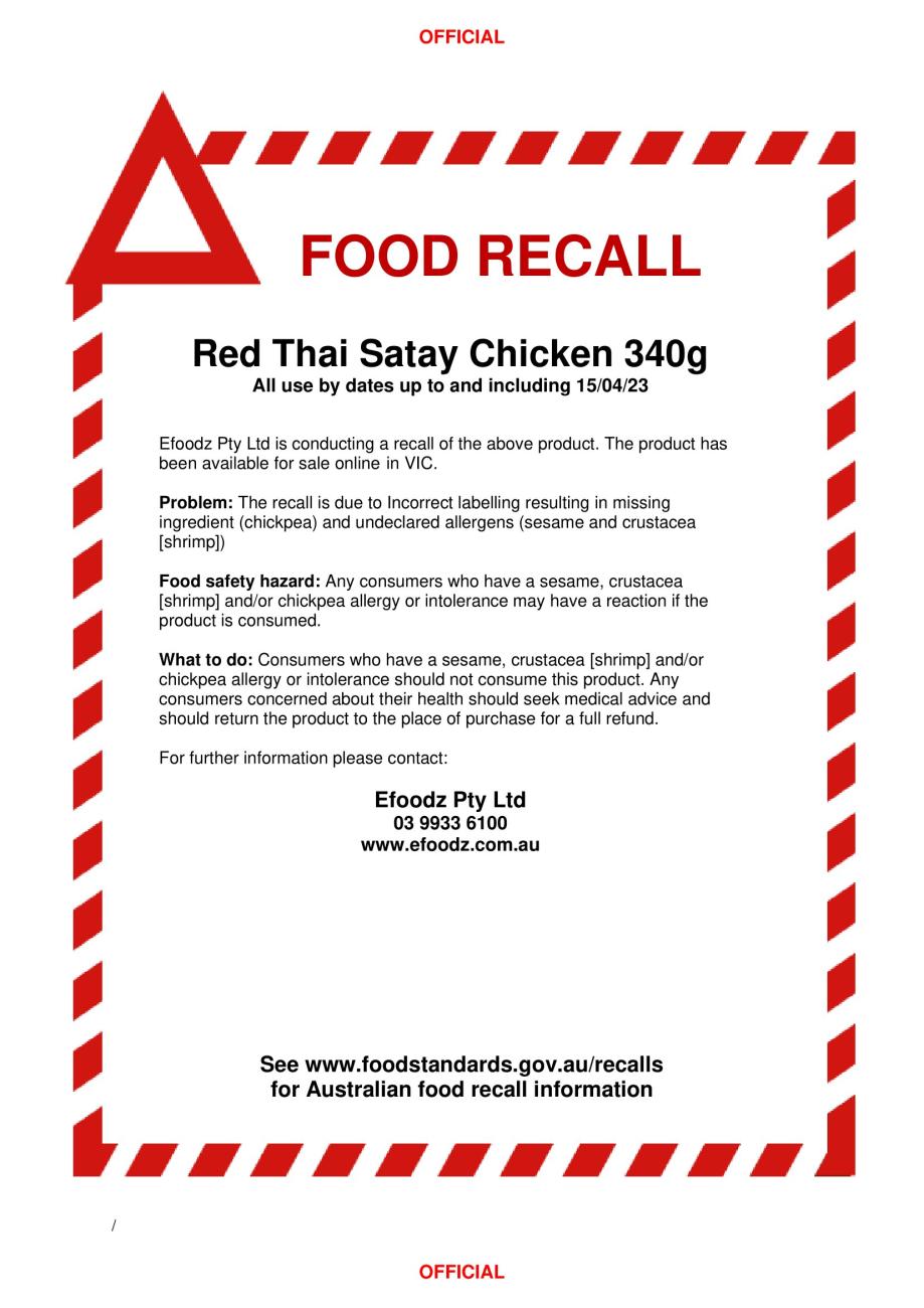 Recall notice