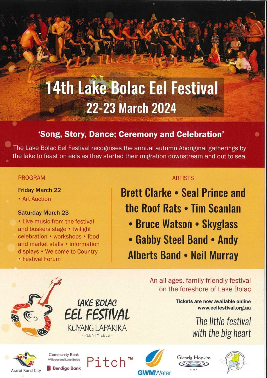 Eel Festival flyer
