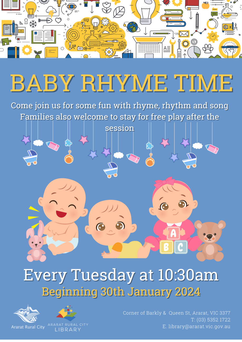 Baby Rhyme Time Flyer 2024