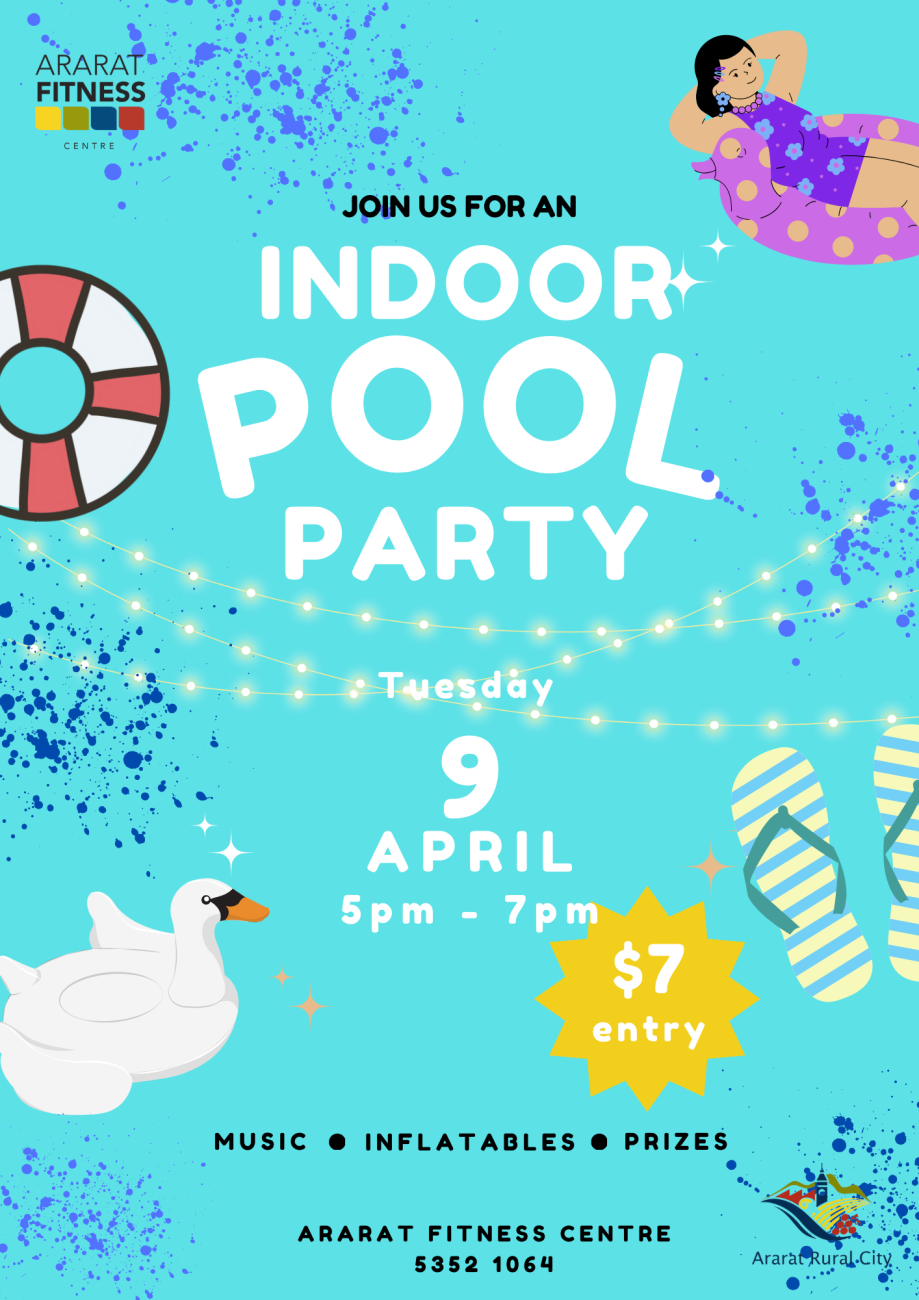 Pool party flyer