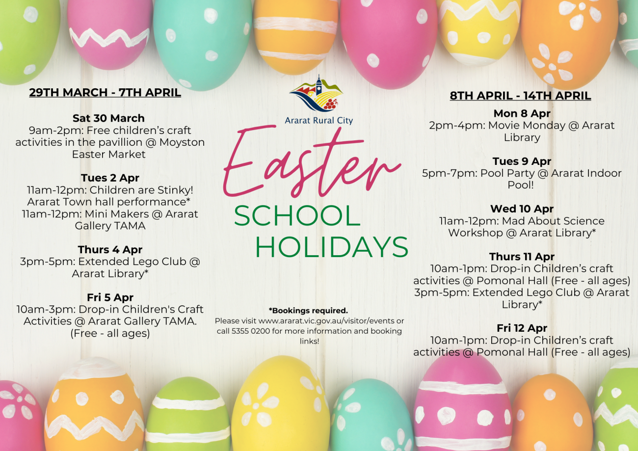 Easter 2024 holidays flyer updated