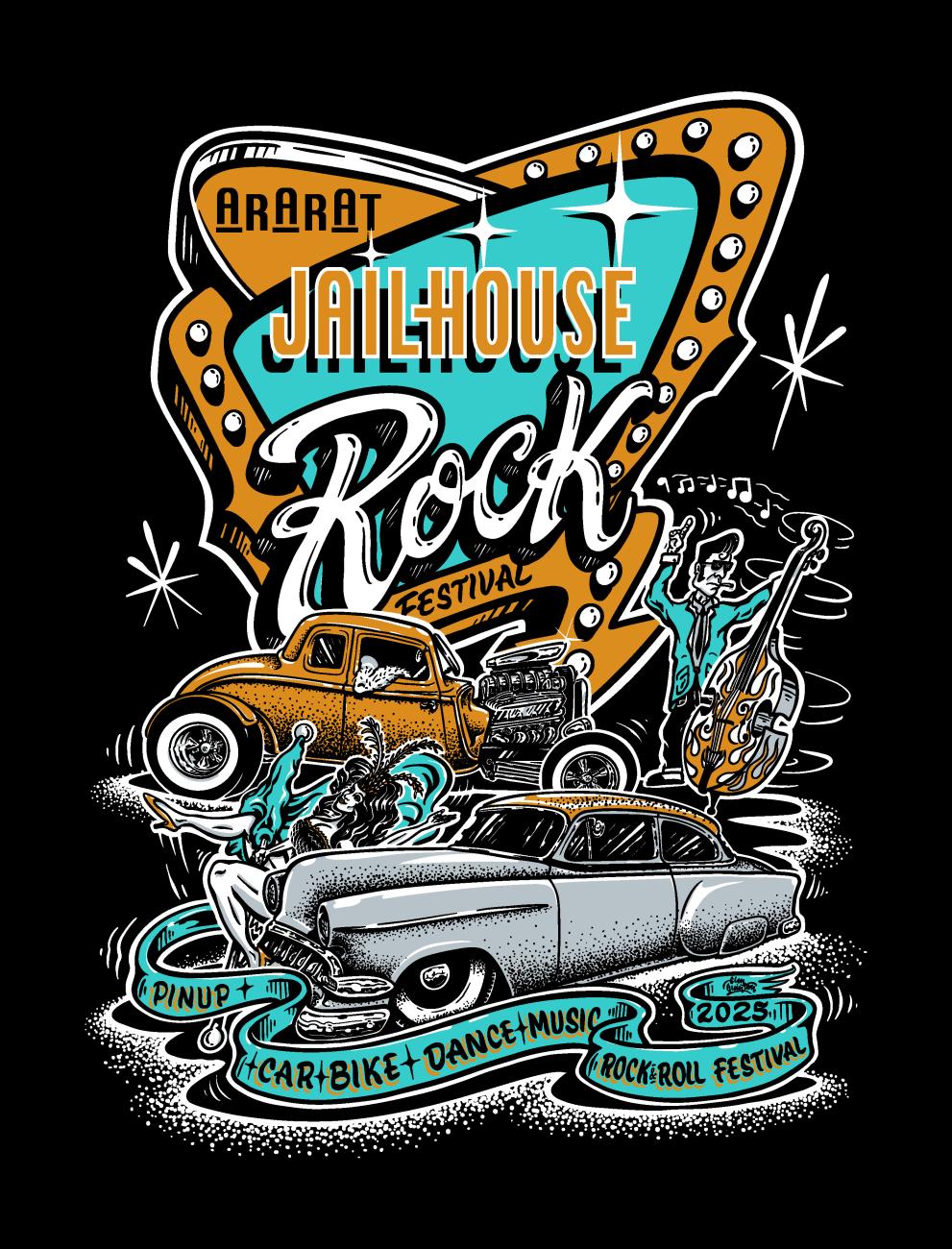 Ararat Jailhouse Rock Festival full design ARTWORK