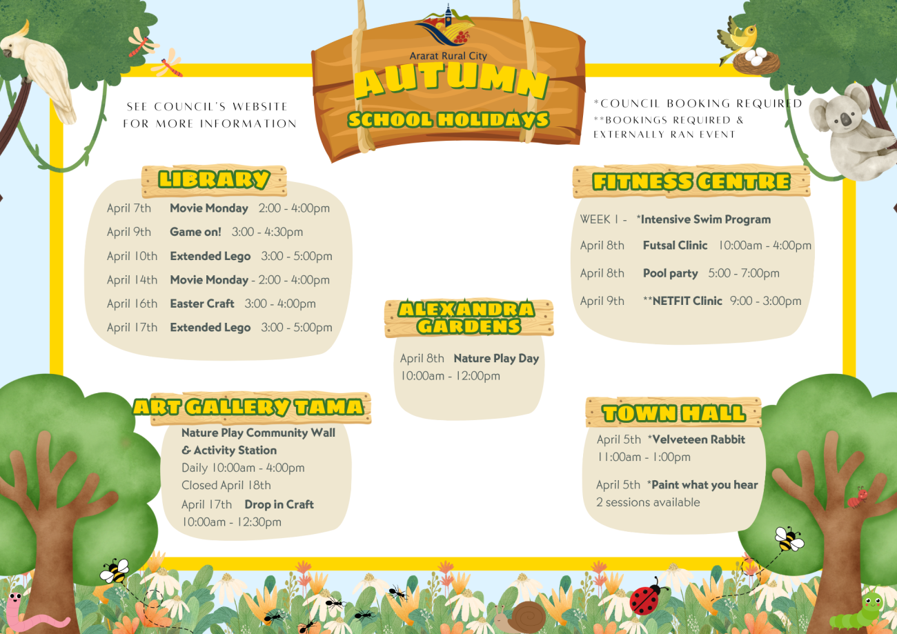 school hols April 25