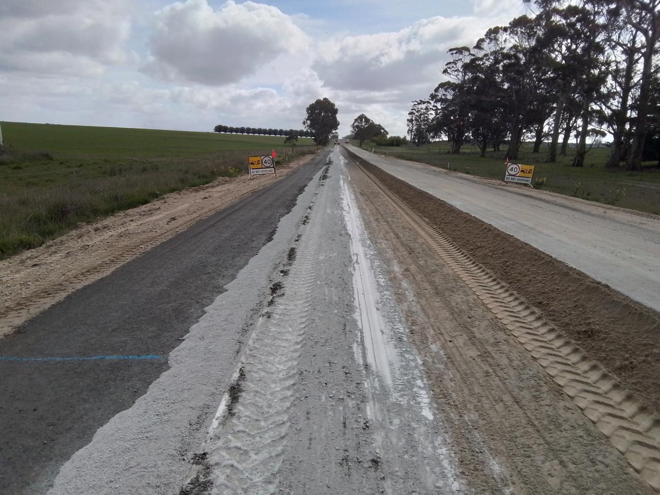 Mount William Road roadworks are underway