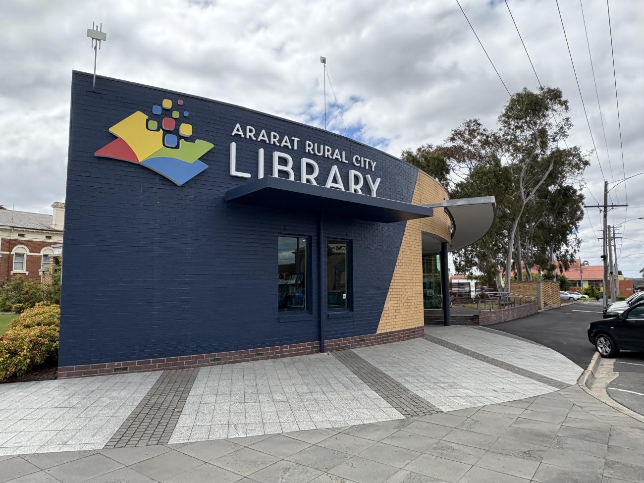 New signage at the Ararat Library