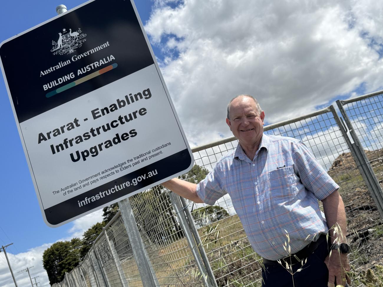 Mayor Bob Sanders at 87 Queen Street Ararat