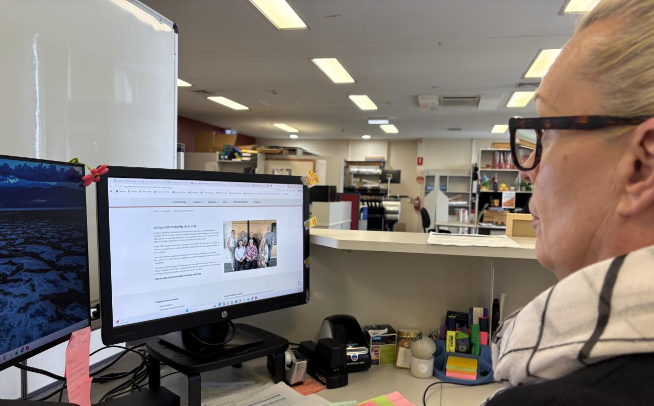 new disability web page