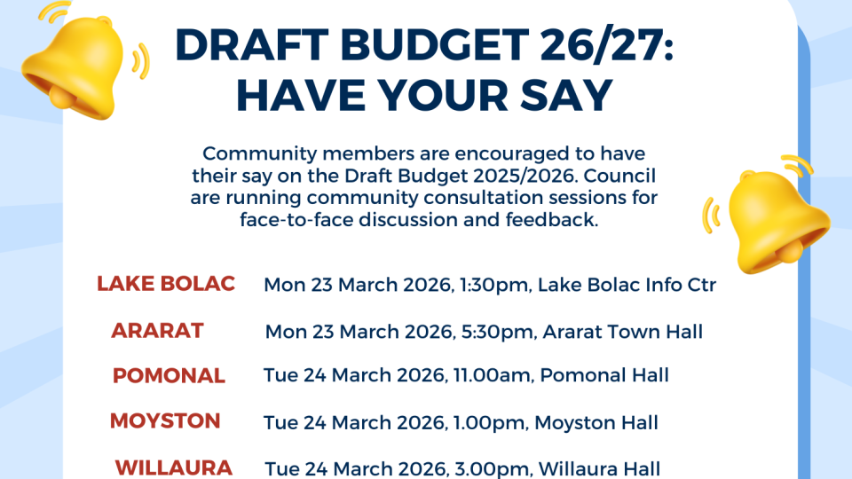 2026 Draft Budget consultation