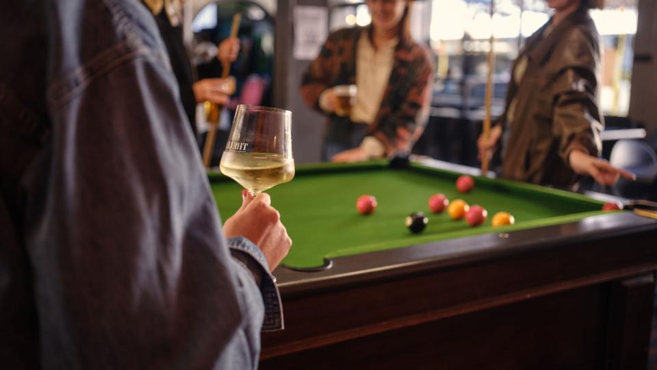 Pool table at the Leopold Hotel